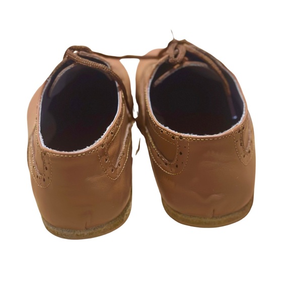 Handmade Tan Leather Oxfords Wide Toebox Size EU 37 - Picture 4 of 6